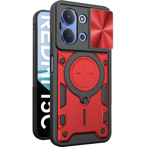 Techsuit - Camguard Pro - Xiaomi Redmi 15C 4G / Redmi 15C 5G - Red