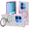 Techsuit - Carbon Shield Pro - Xiaomi Redmi 15C 4G / Redmi 15C 5G - Pink Transparent