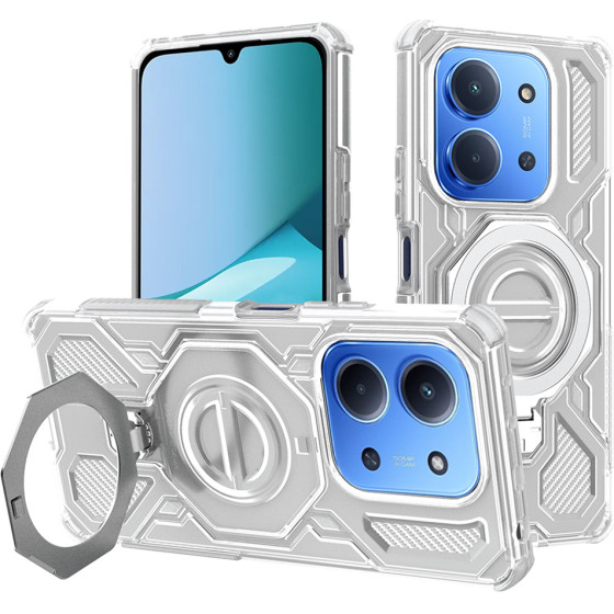 Techsuit - Carbon Shield Pro - Xiaomi Redmi 15C 4G / Redmi 15C 5G - White Transparent