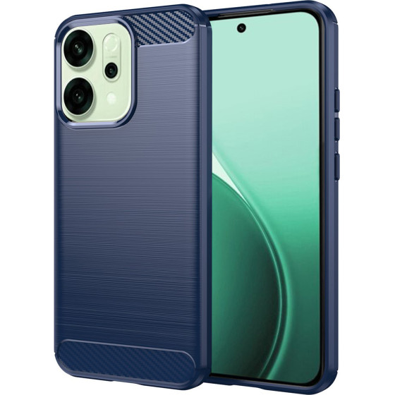 Techsuit - Carbon Silicone - Oppo Reno14 - Blue
