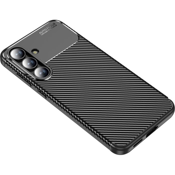 Techsuit - Carbonfiber - Samsung Galaxy S25 Fe - Black