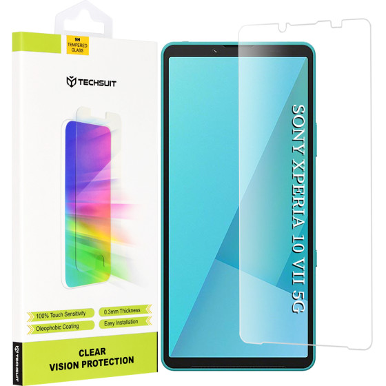 Techsuit - Clear Vision Glass - Sony Xperia 10 Vii - Transparent