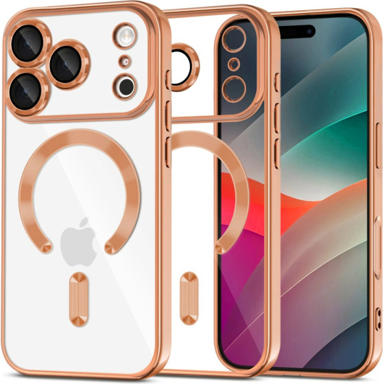 Techsuit - Luxury Crystal Magsafe - Iphone 17 Pro - Orange