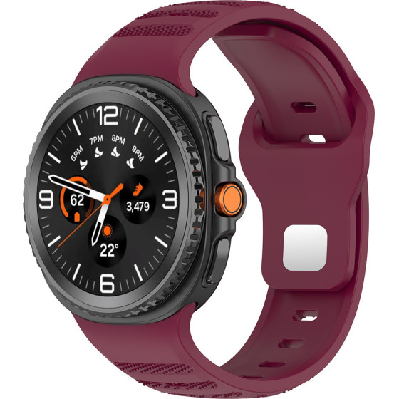 Techsuit - Watchband (W050) - Samsung Galaxy Watch8 40mm/Watch8 44mm/Watch8 Classic - Bordeaux