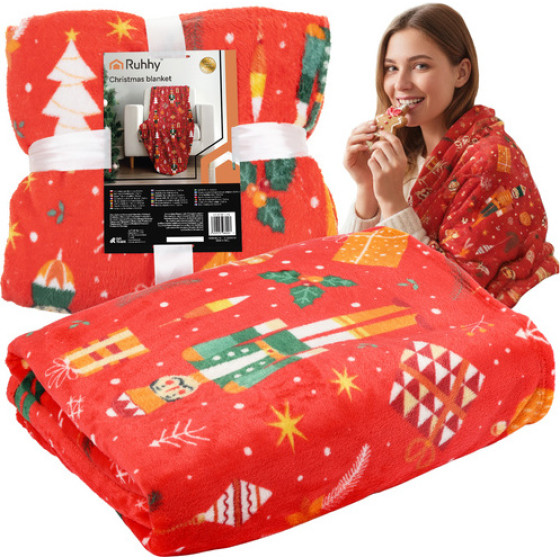 Ruhhy Flannel Christmas Blanket 1,5x2m 26607 - (18547-0)