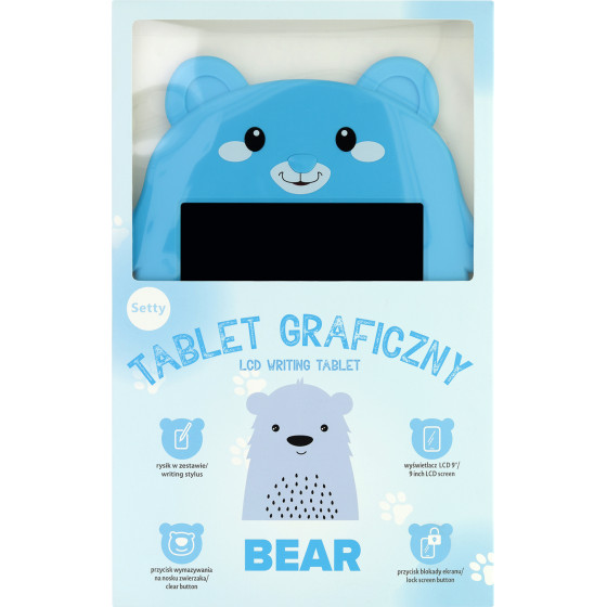 Setty Lcd Writting Board Blue Bear