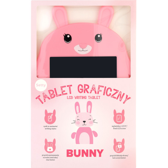 Setty Lcd Writting Board Pink Rabbit