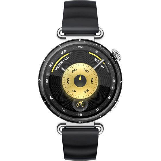 Huawei Smart Watch Gt 6 41MM 1.32'' ��������� (Black Fluoroelastomer STRAP) Gr - (55020FTR)