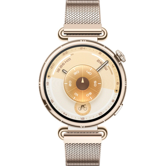 Huawei Smart Watch Gt 6 41MM 1.32'' ��������� (Gold Milanese STRAP) Gr - (55020FTP)