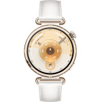 Huawei Smart Watch Gt 6 41MM 1.32'' ��������� (White Leather STRAP) Gr - (55020FTN)
