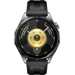 Huawei Smart Watch Gt 6 46MM 1.47'' ��������� (Black Fluoroelastomer STRAP) Gr - (55020FTX)