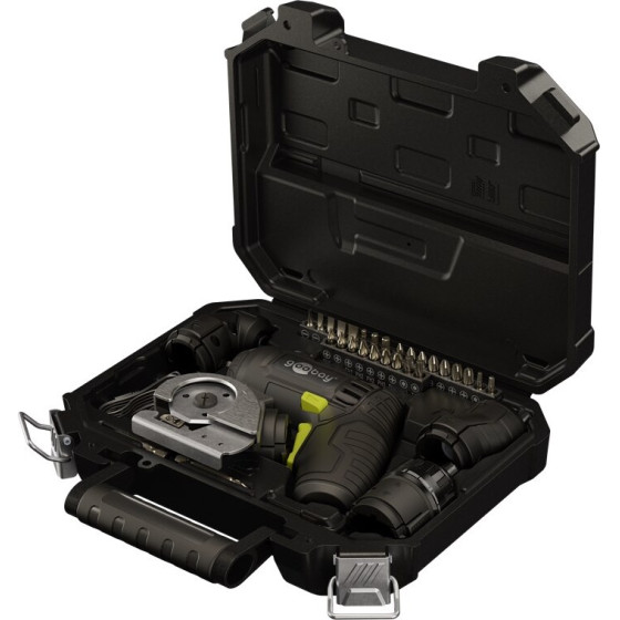 Goobay Tools 4-in-1 Mini Cordless Screwdriver Set, 35 Pcs.