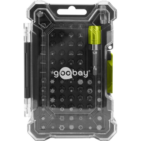 Goobay Tools Bit Holder Set With 72-Piece Bit Set