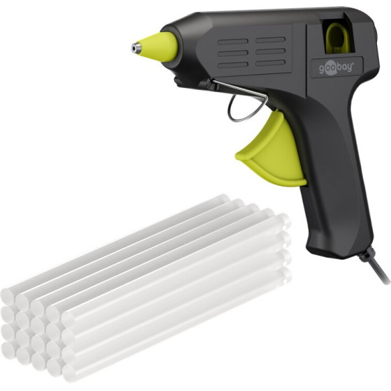 Goobay Tools Hot Glue Gun Superior 40 W, incl. 20 Glue Sticks