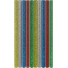 Goobay Tools Hot Glue Sticks 11 mm, 5 Glitter Colours, 10 Pcs.