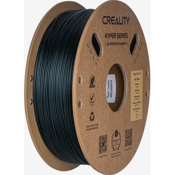 Creality Hyper PLA-Cf Dark Green Carbon Fiber 3D Printer Filament, High Strength, 1 Kg Spool1.75 - (3301060016)