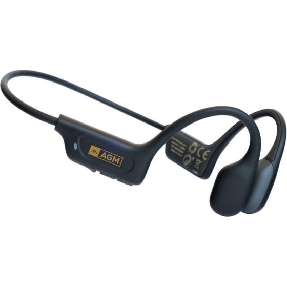 AGM Motion Buds 1 - �������� ��������� Open Ear Bluetooth 5.2, IP68, Usb Type-C, ����� - (Motion Buds 1 black)