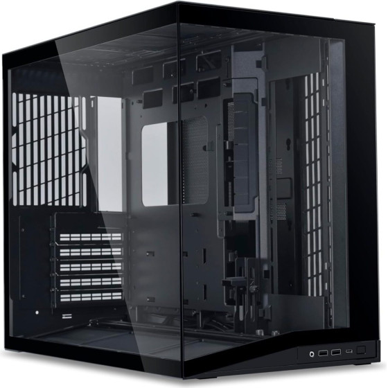 Lian Li O11D Mini V2 Black - Atx Pc Gaming Case - Improved Airflow - Gpu Support Bracket - (G99.O11DMIV2X.00)