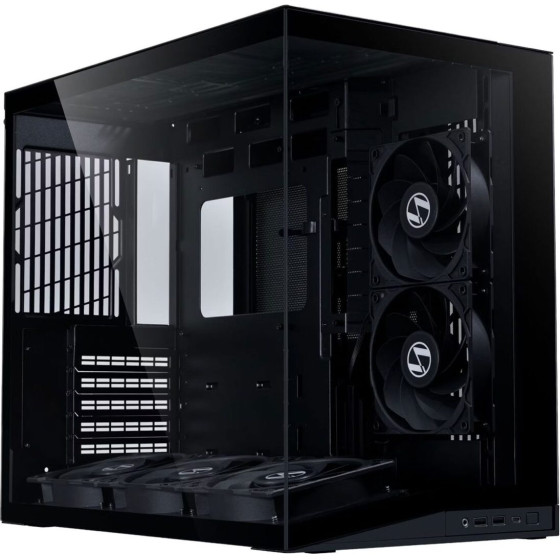 Lian Li O11D Mini V2 Flow Black - Atx Pc Gaming Case - 5x Fans - Improved Airflow - Gpu Support Brac - (G99.O11DMIV2FX.00)