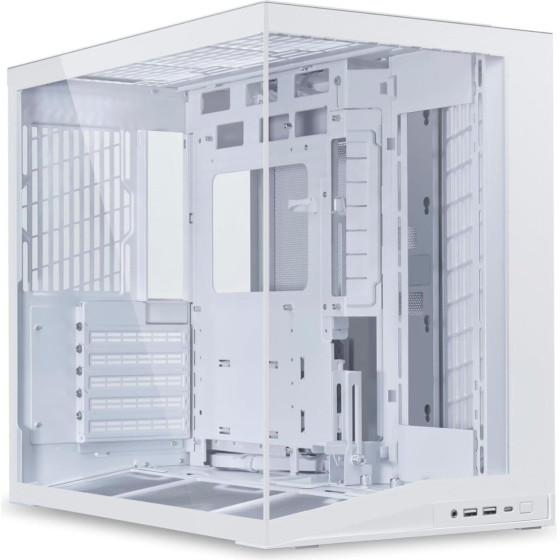 Lian Li O11D Mini V2 White - Atx Pc Gaming Case - Improved Airflow - Gpu Support Bracket - (G99.O11DMIV2W.00)