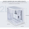 Lian Li O11D Mini V2 White - Atx Pc Gaming Case - Improved Airflow - Gpu Support Bracket - (G99.O11DMIV2W.00)