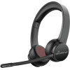 MediaRange Wireless Stereo Headset With Microphone & ENC, 400mAh battery, Black - (MROS307)