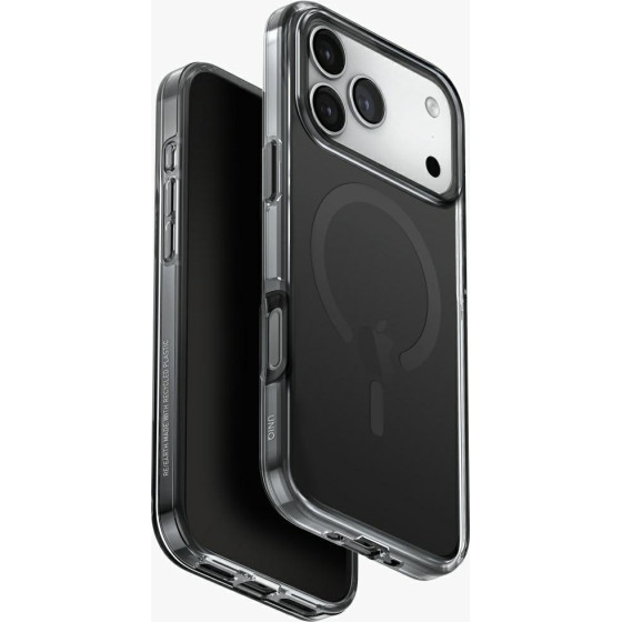 UNIQ Clario Case For Iphone 17 Pro Max Magclick Charging Black - (UNIQ-IP6.9P(2025)-CLARMSMK)