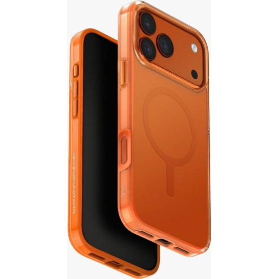 UNIQ Clario Case For Iphone 17 Pro Max Magclick Charging Orange - (UNIQ-IP6.9P(2025)-CLARMVORG)