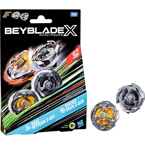 Hasbro Bey Blade X: Dual Pack - Gale Wyvern Sword Dran (G1543)