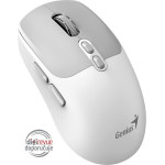 Genius NX-8080S Bt Grey White/ Dual Bluetooth + 2,4GHz/ 1600 dpi/ wireless/ Copilot/ 7buttons/ Silent - (31030042401)