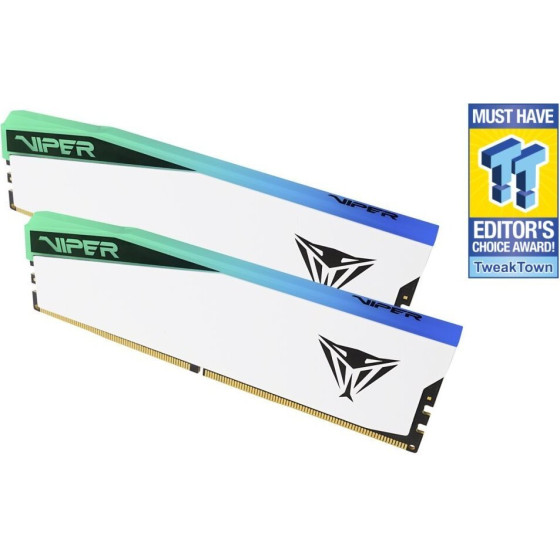 Patriot Viper Elite 5 White Rgb 32GB DDR5 7000MT/s / Dimm / CL38 / Kit 2x 16GB - (PVER532G70C38KW)