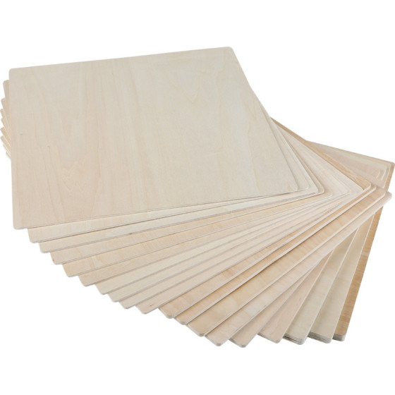 Creality Smart Laser Engraver Basswood Plywood 10x Sheets 3mm (30,4x30,4cm) Intelligent Recognition - (4007010218)