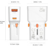 4sMarts Travel Charger World Travel Adapter Nomad Pocket 25W USB-C/USB-A White - (541646)