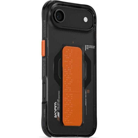Skinarma Haxa Case For Iphone Air Magnetic Charging + Grip Stand Graphite - (SK-2025IP6.6-HAXA-GRA)