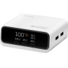 4sMarts Charging Station Desk Charger Gan Screen 100W 3xUSB-C+2xUSB-A White - (546100)