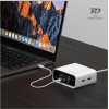4sMarts Charging Station Desk Charger Gan Screen 100W 3xUSB-C+2xUSB-A White - (546100)