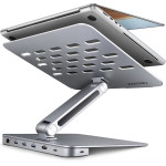 Axagon HMC-Stnd Alu Stand With Hub 5GBPS, For 10'' - 16'' LAPTOPS, ADJUSTABLE, 3X USB-A, Hdmi 4K/60HZ, GLAN, Pd 100W, USB-C INPUT