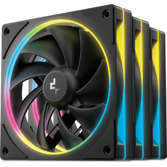 Deepcool Fan Pack 3-in-1 3x120mm - FL12 Se 3IN1 - Luminous Halo Argb - (R-FL12SE-BKAPN3-G)