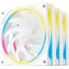 Deepcool Fan Pack 3-in-1 3x120mm - FL12 Se 3IN1 Wh - Luminous Halo Argb - (R-FL12SE-WHAPN3-G)