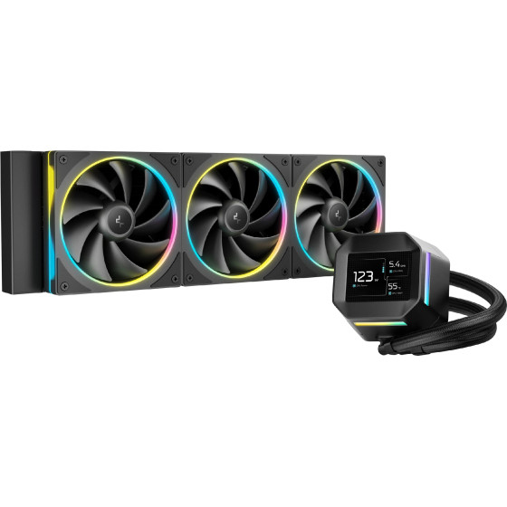 Deepcool Water Cooling LM360 - 2.4 Inch Ips Display, Addressable Rgb - (R-LM360-BKDMMC-1)