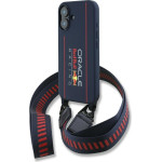 Red Bull Iphone 16 6.1 Hardcase Silicone Strap And Vertical Logo Magsafe Navy - (RBHMP16S24SISOLRV)