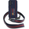 Red Bull Iphone 16 6.1 Hardcase Silicone Strap And Vertical Logo Magsafe Navy - (RBHMP16S24SISOLRV)