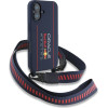 Red Bull Iphone 16 6.1 Hardcase Silicone Strap And Vertical Logo Magsafe Navy - (RBHMP16S24SISOLRV)