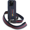 Red Bull Iphone 16 Pro 6.3 Hardcase Silicone Strap And Vertical Logo Magsafe Navy - (RBHMP16L24SISOLRV)