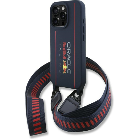 Red Bull Iphone 16 Pro Max 6.9 Hardcase Silicone Strap And Vertical Logo Magsafe - (RBHMP16X24SISOLRV)