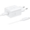 Samsung T4511 Pd 45W Wall Charger With USB-C/USB-C 5A Battery White - (EP-T4511XWEGEU)