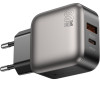 Lamtech Dual Port Gan Charger PD30W Grey - (LAM980442)