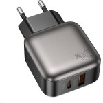 Lamtech Dual Port QC3.0 Charger PD20W Grey - (LAM980459)