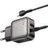 Lamtech Dual Port QC3.0 Charger Set PD20W With TYPE-C To TYPE-C Cable 60W 1M Grey - (LAM980725)