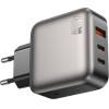 Lamtech Three Ports Gan Charger PD45W Grey - (LAM980435)